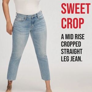 Lucky Brand Sweet Crop Mid Rise Advance Stretch Jeans 10/30